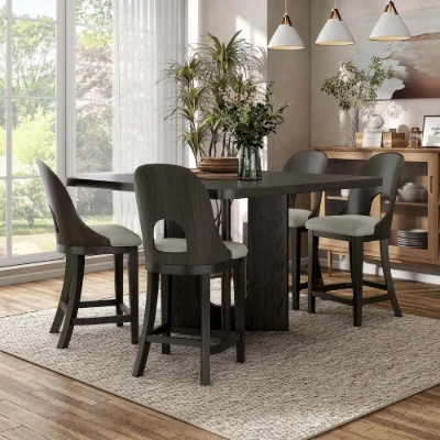 Overo – Modern Natural Wood Dining Set with a Distinctive Design