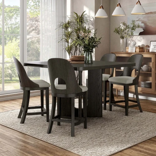 Overo – Modern Natural Wood Dining Set with a Distinctive Design